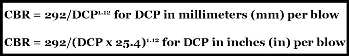 DCP Index Test Calculations