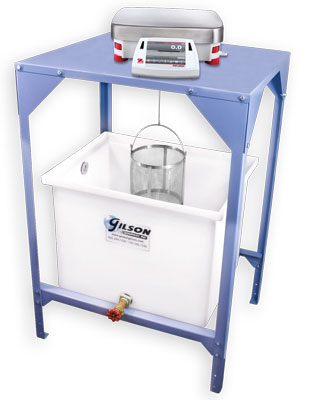 Gilson Specific Gravity Bench Setup