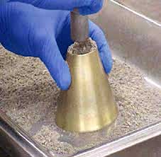 Compacting for Specific Gravity of Aggregate Test