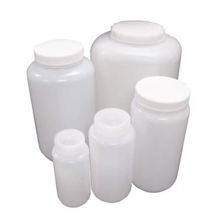 500ml Disposable HDPE Baffled Grinding Jars (package of 12)