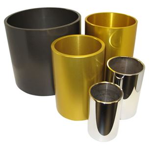 Anodized Aluminum Sleeve for 4L HDPE Jar