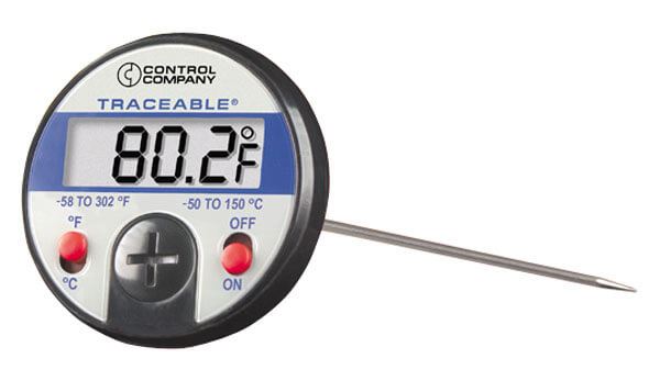 5 inch Wall or Flush Mount Direct Drive Dial Thermometer, 50B & 50C