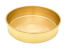 12in Sieve Pan, Brass, Full-Height