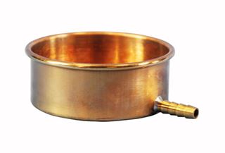 3in Brass Sieve Pan with Drain 
