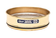 200mm Sieve, Brass/Stainless, Full-Height, 180µm with Backing Cloth