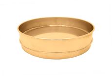 8in All Brass Extended Rim Pan, Full-Height