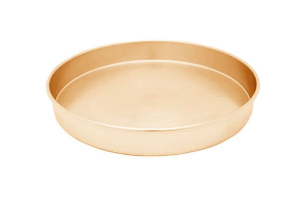 8" All Brass Sieve Pan, Half Height