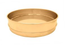 12in All Brass Extended Rim Pan, Half-Height