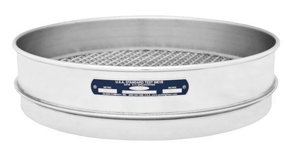 12" Sieve, All Stainless, Intermediate Height, 224µm