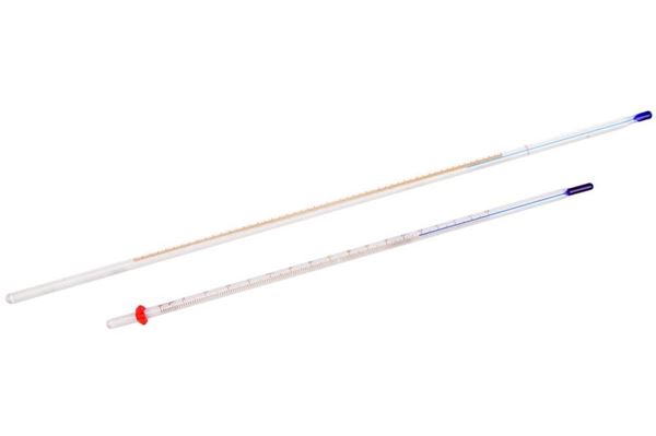 Glass Thermometer with Non-Roll Fitting