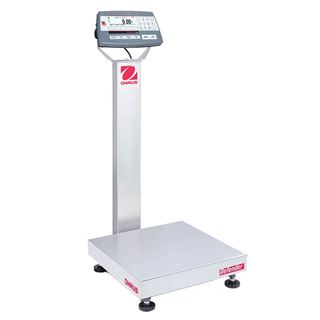 50,000g Capacity Ohaus Defender 5000 Bench Scale with Column, 18x18in Platform