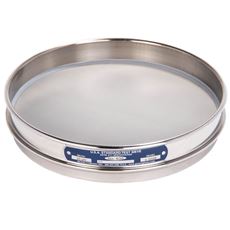8" Sieve, All Stainless, Half-Height, No. 635 with Backing Cloth