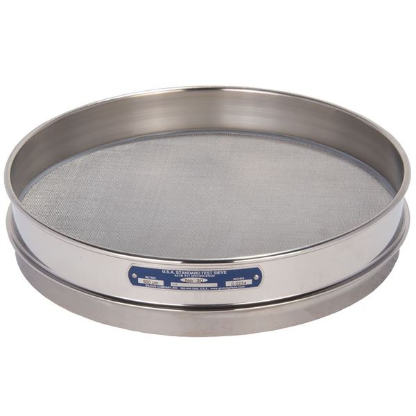 12in Sieve, All Stainless, Half-Height, No.30