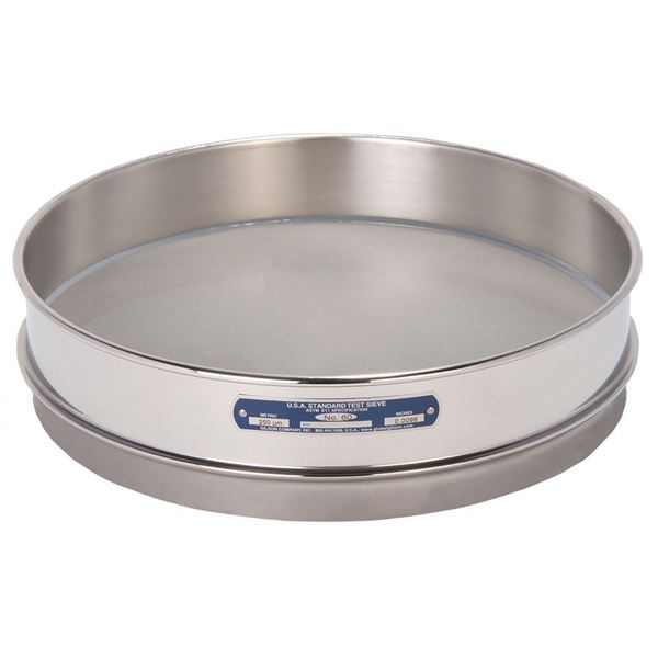 12in Sieve, All Stainless, Intermediate-Height, No.60