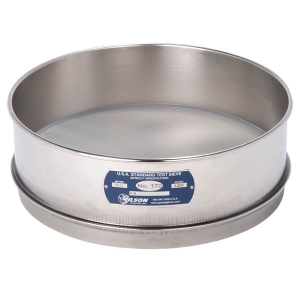 12in Sieve, All Stainless, Full-Height, No.170