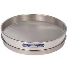 12in Sieve, All Stainless, Half-Height, No.270 with Backing Cloth