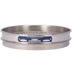 8" Sieve, All Stainless, Half-Height, .530"