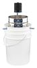 Notched Bucket shown with SS-23 Wet/Dry 8in Sieve Vibrator and ASTM Stainless Steel Sieve