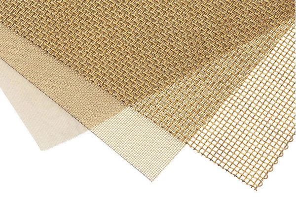 Decorative Wire Mesh - 812, Finish Burnished Brass, Width - Overall  Dimensions 36 in, Projection - Overall Dimensions 48 in - HANDYCT
