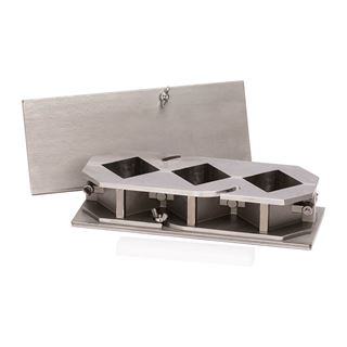 Stainless Steel Cube Mold with Cover Plate, 2 x 2in