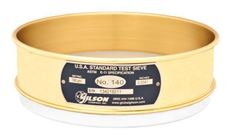 Clearance 8" Sieve, Brass/Stainless, Full-Height, No. 70