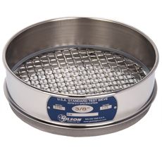 8in Sieve, All Stainless, Full-Height, 3/8in