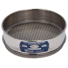 8" Sieve, All Stainless, Full-Height, No. 7