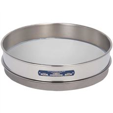 12" Sieve, All Stainless, Intermediate-Height, No. 200 with Backing Cloth