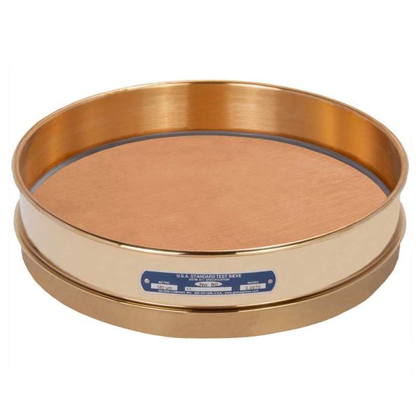 12in Sieve, All Brass, Intermediate-Height, No.80