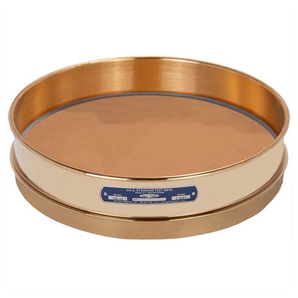 12in Sieve, All Brass, Intermediate-Height, No.140