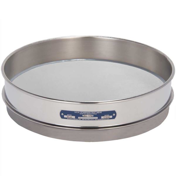 12in Sieve, All Stainless, Intermediate-Height, No.170 with Backing Cloth