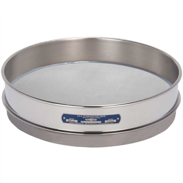 12in Sieve, All Stainless, Intermediate-Height, No.30