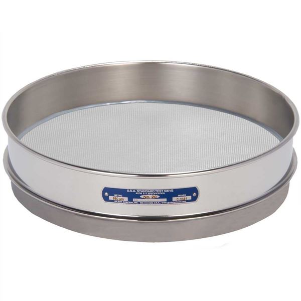 12in Sieve, All Stainless, Intermediate-Height, No.20