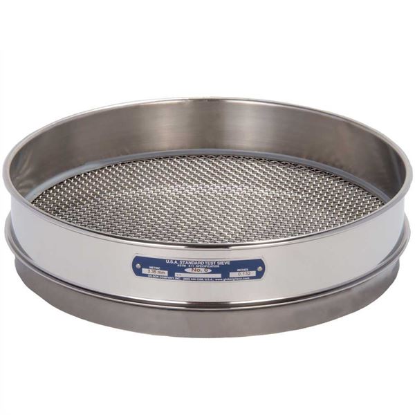 12" Sieve, All Stainless, Intermediate-Height, No. 6