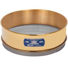 12" Sieve, Brass/Stainless, Full-Height, No. 6