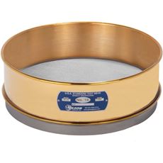 12" Sieve, Brass/Stainless, Full-Height, No. 18