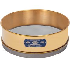 12in Sieve, Brass/Stainless, Full-Height, No.40