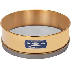 12in Sieve, Brass/Stainless, Full-Height, No.50
