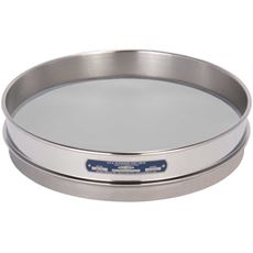 12" Sieve, All Stainless, Half-Height, No. 400 with Backing Cloth