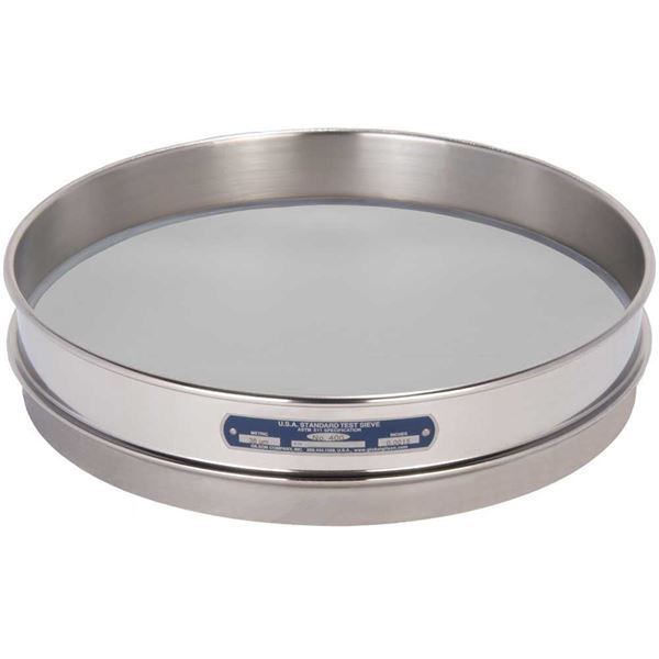 12in Sieve, All Stainless, Half-Height, No.400 with Backing Cloth