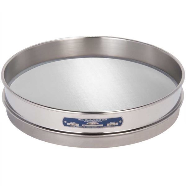 12in Sieve, All Stainless, Half-Height, No.325