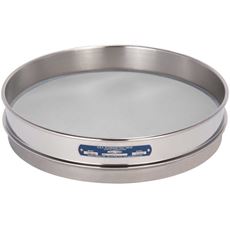 12" Sieve, All Stainless, Half-Height, No. 120 with Backing Cloth
