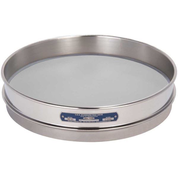 12" Sieve, All Stainless, Half-Height, No. 100
