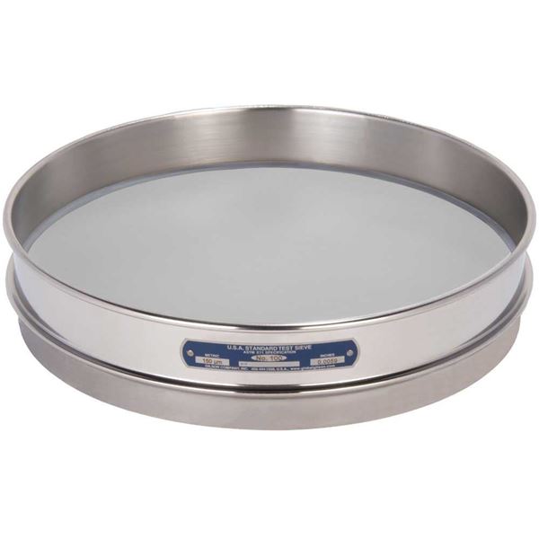 12in Sieve, All Stainless, Half-Height, No.100