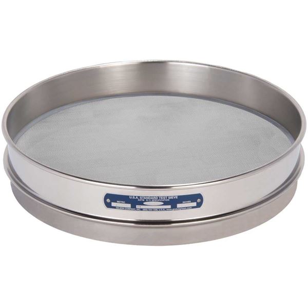 12" Sieve, All Stainless, Half-Height, No. 25