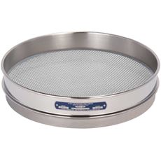 12" Sieve, All Stainless, Half-Height, No. 8