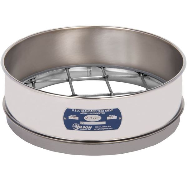 12in Sieve, All Stainless, Full-Height, 2-1/2in