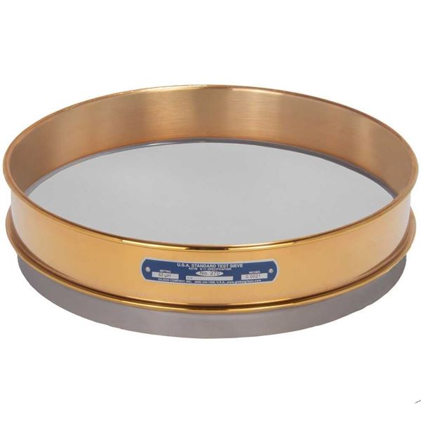 12in Sieve, Brass/Stainless, Intermediate-Height, No.270