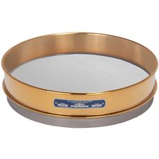 12" Sieve, Brass/Stainless, Intermediate-Height, No.230 with Backing Cloth