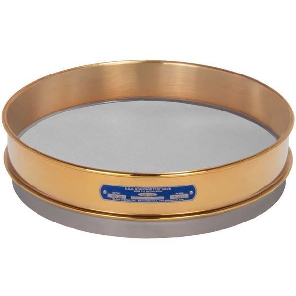 12in Sieve, Brass/Stainless, Intermediate-Height, No.80